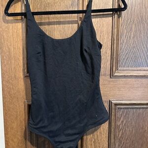 Lulus Black Scoop Neck Bodysuit